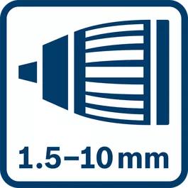 自動鎖定夾頭1.5 - 10.0 mm 